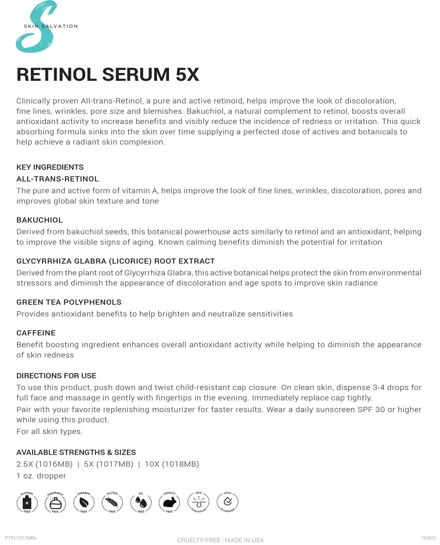 Concentrated Retinol Serum 5X